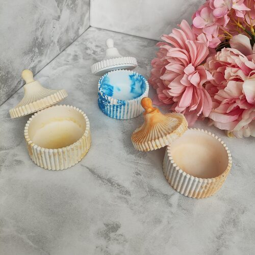 Nádoba na sypanou svíčku s víčkem