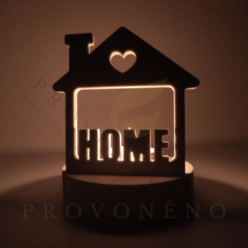  Kameninový svícen s textem HOME