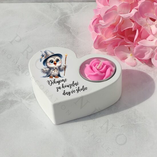 Svícen pro paní učitelku školka