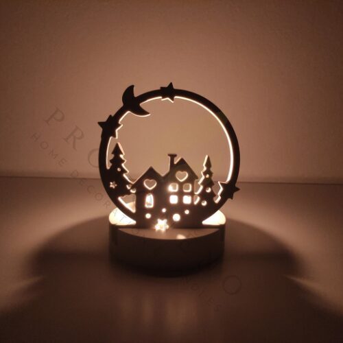 Svícen Zimní vesnička 