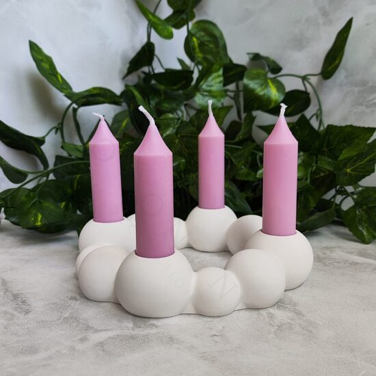 Adventní svícen kulatý 